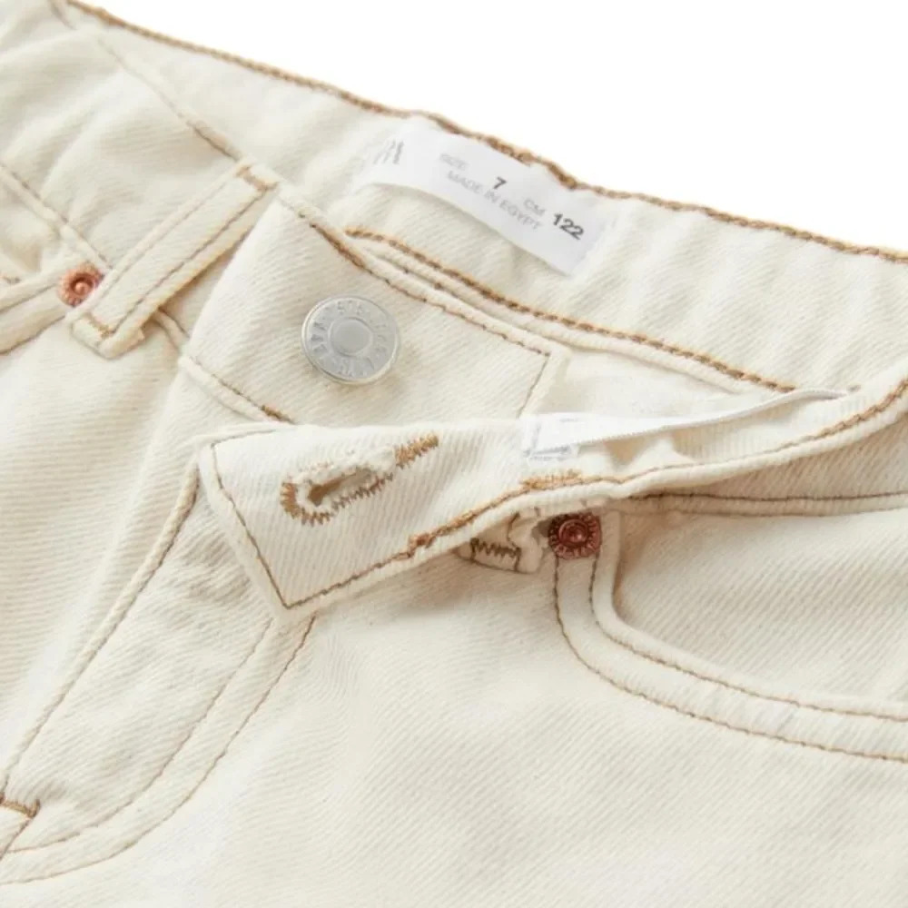 ZARA Kids | Ecru | ORIGINAL FIT JEANS - Picture 3 of 6
